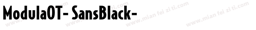 ModulaOT- SansBlack字体转换